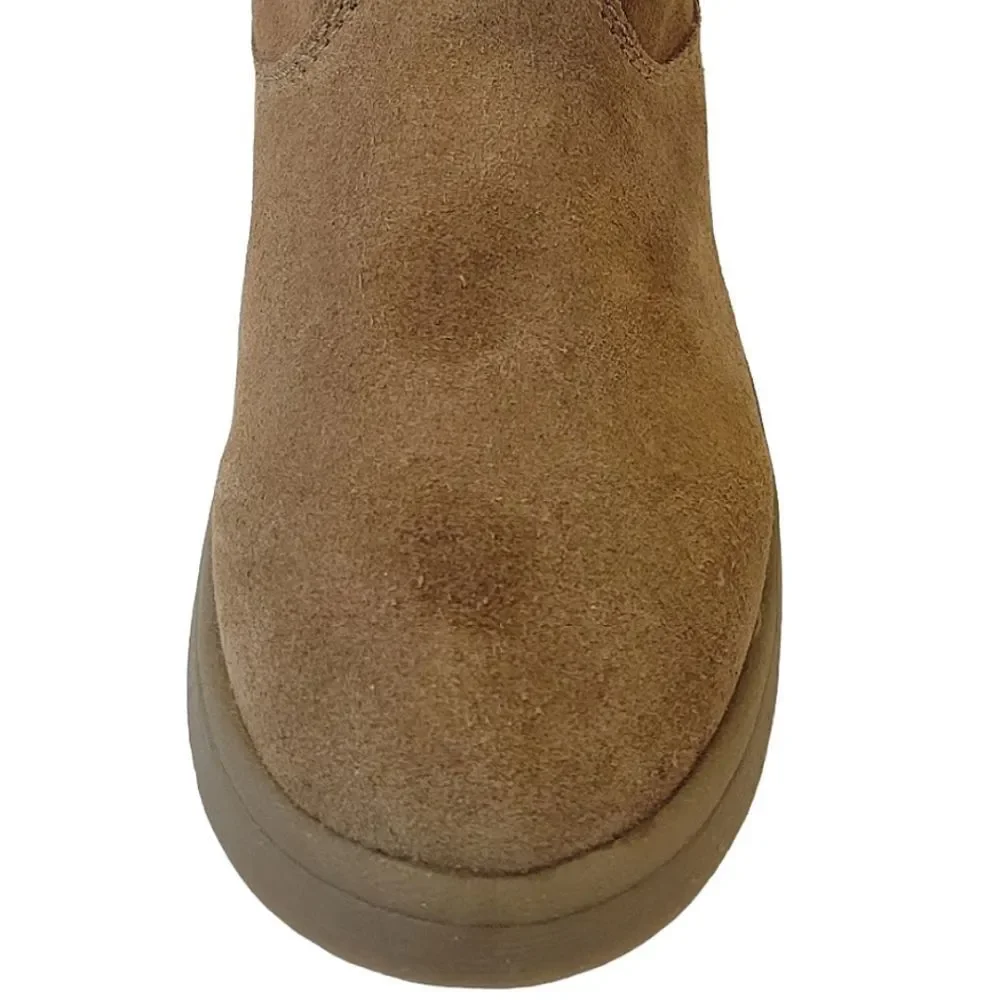 Marc Fisher Mfearra Tan Suede Buckle Detail Pull-On Winter Boot Size 8.5